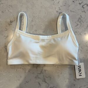 White Sports Bra - Form Activewear